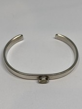 NAVAJO PAUL LIVINGSTON 18g 925 STERLING SILVER BANGLE CUFF BRACELET NATIVE picture