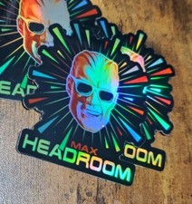 Max Headroom Vintage Retro Looking 1980s STICKERS HOLOGRAPHIC REFLECTIVE  picture