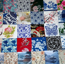 39 PCs JAPANESE CHINESE ASIAN THEME ~ Decoupage Art Kit ~ 29 Napkins & 10 Papers picture