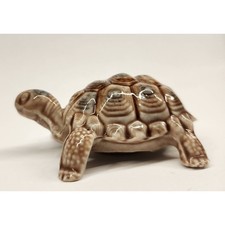 Wade England Porcelain Turtle Figurine Brown Glaze – Chip on Foot picture
