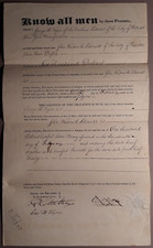 1841 Philadelphia Gunmakers George W Tryon & Edward K Tryon Signed Document B3-9 picture