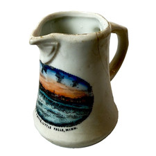 LITTLE FALLS , MN MINNESOTA Souvenir Porcelain China Trinket CREAMER picture