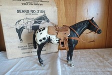 VINTAGE Breyer Sears '79 Holiday Xmas 2184 Stud Spider w/BOX saddle bridle #6610 picture