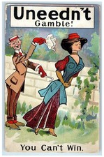 c1910's Uneedn't Gamble You Can't Win Bloomingburg Ohio OH Antique Postcard picture