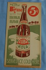 Rare Vintage Store Advertisement for Cuba Kola Big Drink W/ the Tropical Flavor picture