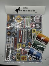 2021 Official Ford Bronco 8” X 11” Multi Image Sticker Sheet Plus Bonus Stickers picture