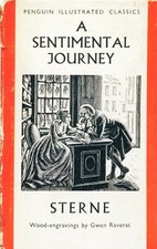 A Sentimental Journey by Laurence Sterne, Book Cover Art--POSTCARD picture