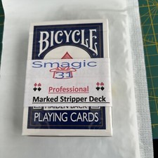 Professional MARKED Bicycle Stripper deck  75 Sold in Red Now Available In Blue picture