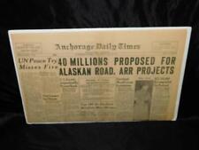 May 1948 Anchorage Daily Times Newspaper Alaska Railroad Road Clam Canneries picture