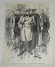 1877 magazine engraving ~ THE GRAND DUKE NICHOLAS, Russia picture