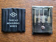 General Tools No. S-96 Set of 4 Flat Hole Gages & TC Thread Measuring Wires Set  picture