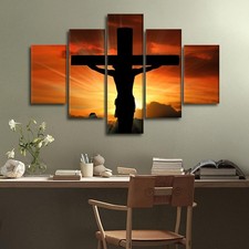 TUMOVO Wall Decorations Living Room Christian Jesus Cross Prints Wall Art Large picture