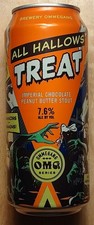 16 oz.  All Hallows Treat Beer Can  OMG Series  Brewery Ommegang Cooperstown, NY picture