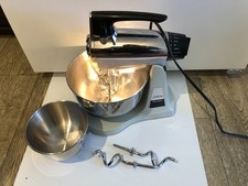 Vintage Sunbeam Vista Mixmaster 12 Speed Mixer With Bowls And Attachments picture