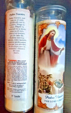 Prayer Candles The Lord's Prayer 2 Candles  8 in picture