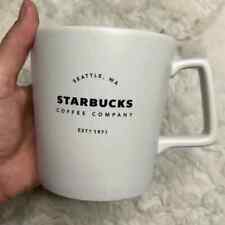 Starbucks 18 oz Mug Off White Matte Finish Ceramic Coffee 2018 picture