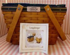 2006 Longaberger Basket Warm Brown CC Member Tote w/Liner, Protector & Tag A+ 🧺 picture