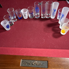 Masonic Table Lodge Shot Glass & Pint/Pilsner Glass Lot 2007-2018 picture