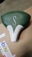 Schwinn Approved 1960's 70's Green / White 26' Model Seat w/ S-Logo Mesinger picture