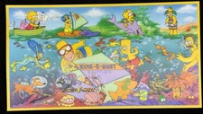 Extremely Rare Salesman’s Sample 1990s The Simpsons UNCUT Puzzle Promo Sheet  picture