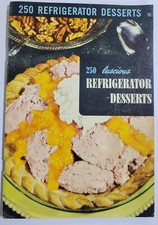 VTG 250 Luscious Refrigerator Desserts Cookbook PB Culinary Arts Institute 1941 picture