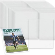 100 PCS Magazine Protectors Clear Plastic Sleeves Resealable Magazine Bags Comic picture