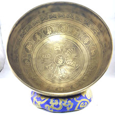 12 inches Diameter large Master Healing Himalayan singing bowl-Tibetan yoga bowl picture