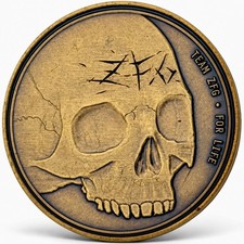 Team ZFG Zero F*cks Given Skull Challenge Coin Official Member Inducted 2019 picture