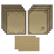 Total 72PCS Vintage Design Stationary Paper and Envelope Set - 48 Lined Lette... picture