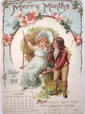 1903 Gorgeous Calendar Titled 