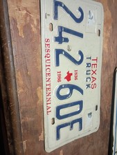 Vintage Texas License Plate Sesquicentennial picture