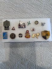 Vintage Fraternal Order Pin Lot Moose Lodge Shriners Lions Club Rotary COSI picture