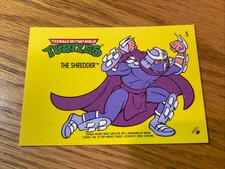 1989 Topps Teenage Mutant Ninja Turtles (TMNT) - THE SHREDDER #5 Sticker  picture