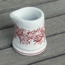 Shenango Red Floral Toile Restaurant Ware Individual Creamer picture