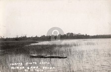 Looking South East, Miner Lake MI Michigan RPPC Photo Postcard COPY picture