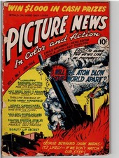 PICTURE NEWS #1 (1946) DETACHED COVER VERY RARE LAYEETE STREET GOLDEN AGE picture