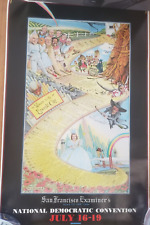 Democratic National Convention 1984 POSTER – San Francisco Examiner WIZARD OF OZ picture