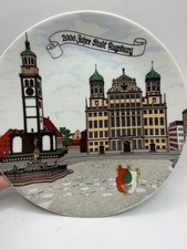 VINTAGE 1985 SPORTBEGEGRUNG 2000 JAHCE STADT AUGSBURG KROSINGSTER BAVARIA PLATE picture
