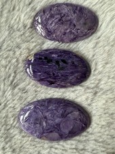 Natural Purple Charoite Crystal Gemstone, Set Include 2 Stones, New picture