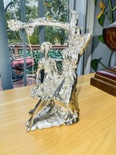 Vintage Italian Silver Plated Valentino By Miriam Courting Couple Statue 8” picture