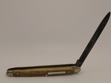 Vintage Hoffritz 1-Blade Pen Knife Stag Handle  Germany Good Snap No Cracks picture