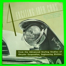 1956 CHRYSLER CONCEPT CAR 12-pg CATALOG Brochure FLITE-SWEEP Plainsman FALCON picture