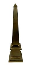 Brass & Cast Obelisk - 21 1/2” Tall - Circa 1970 picture