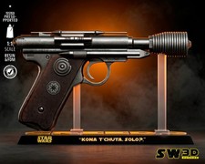 1:6 Greedo DT-12 Blaster Star Wars Fan Art UNPAINTED Resin Prop Replica picture