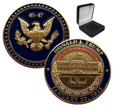 w/ Box 2025 Presidential Inauguration Challenge Coin Donald Trump Unofficial picture