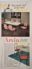  1955 Arvin dining room table chairs dinettes mid century furniture vintage ad picture