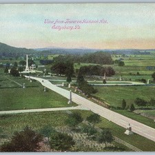 c1910s Gettysburg, PA Hancock Ave View from Tower Postcard Civil War Battlefield picture