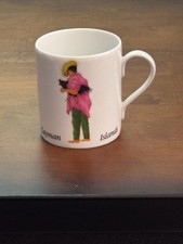 Mug Caraibes Tropical Island Man with Rooster by PHILIPPE DESHOULIERES picture