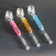 4.9 inch Glass Cigarette Pipe Reusable Glass Smoking Pipes Collectible Pipes picture