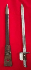 SAWBACK BAYONET 1914 WW I Swiss M1914 Schmidt Rubin Sawtooth Sword Scabbard Frog picture